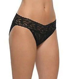 Hanky Panky Signature Lace V-kini Plus 2x Panties Black Retro Brief Pinup